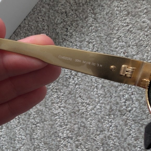 TRIOMPHE METAL 01 SUNGLASSES IN METALGOLD / GREEN - Picture 5 of 12